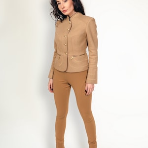 Camel Coat Cashmere Coat Wool Coat Elevate Your Outwear With Our Terrace Coat 100% Cashmere Wool Coat Special Design Size On Model M