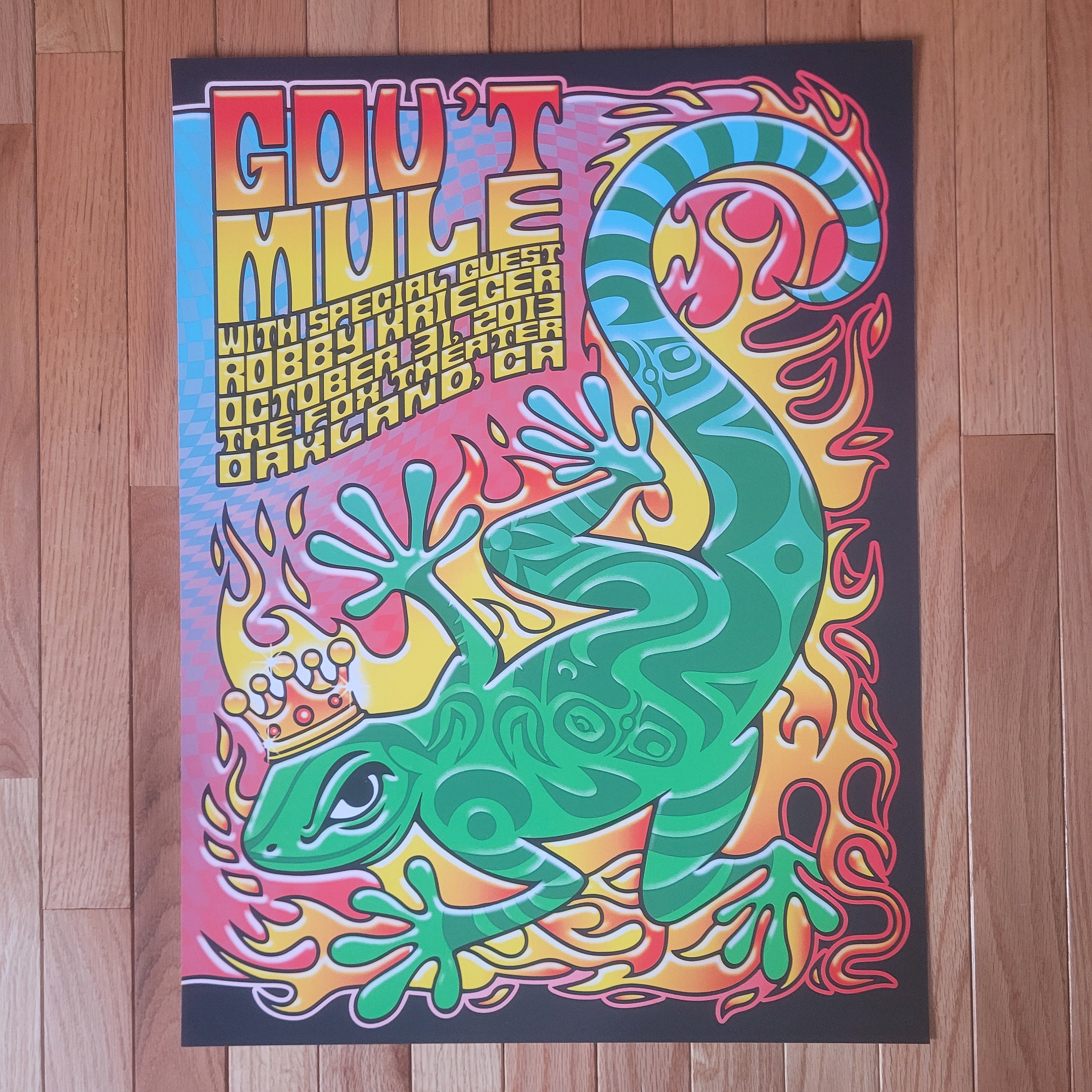 Set of 2 Gov't Mule Los Angeles Halloween 10/30 and 10/31 2013 Diptych