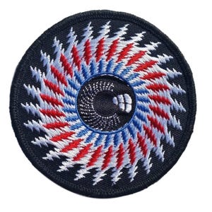 Lightning bolt eye patch - Grateful Dead inspired
