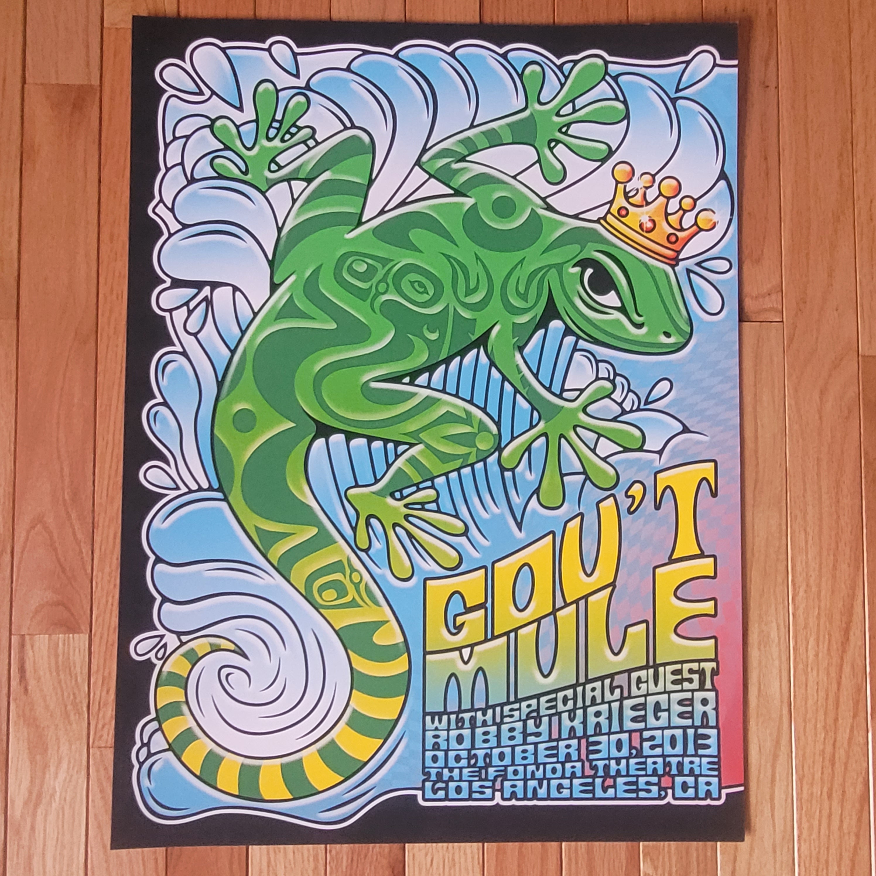 Set of 2 Gov't Mule Los Angeles Halloween 10/30 and 10/31 2013 Diptych