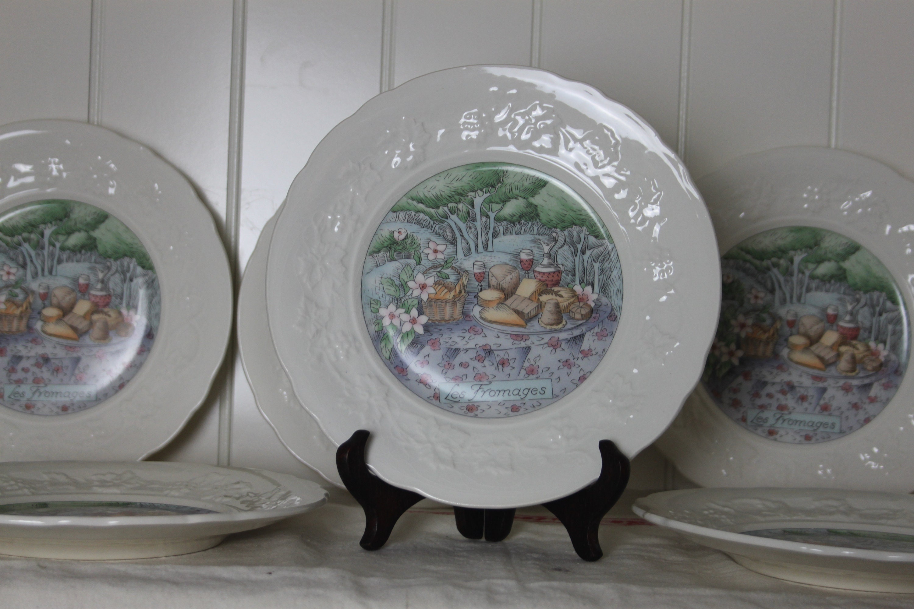 Vintage Français Gien/Assiettes