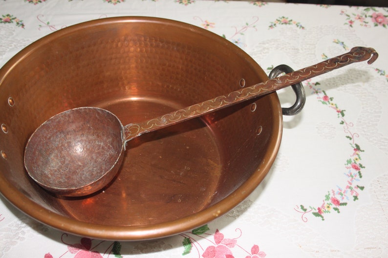 LARGE French Ladle Antique Ladle Hand Ladle Heavy Etsy