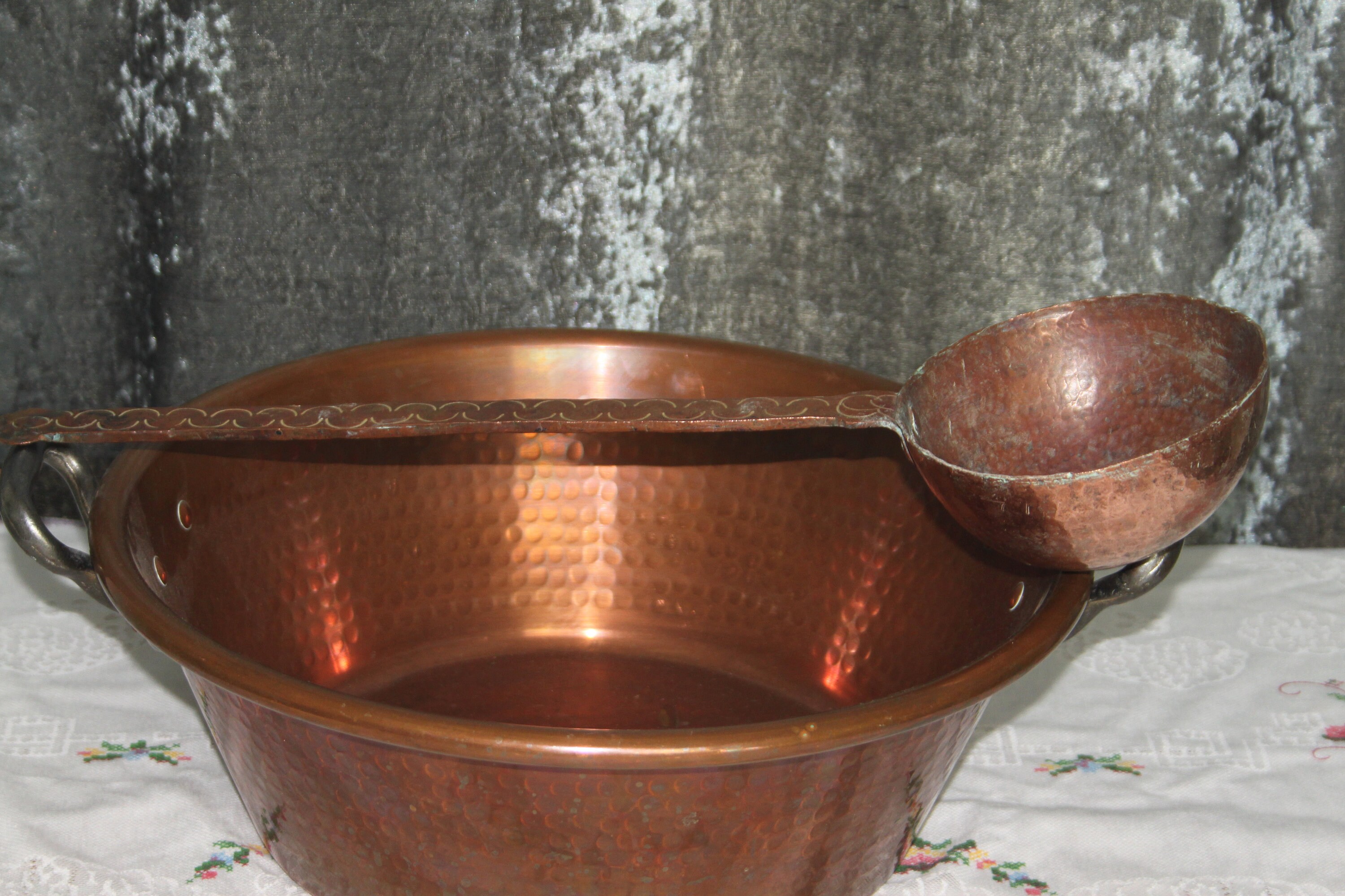 LARGE French Ladle Antique Ladle Hand Ladle Heavy Etsy