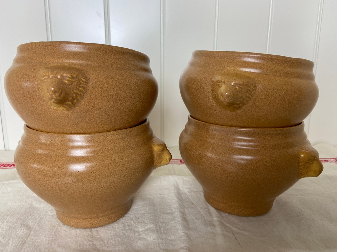 Four French Onion Soup Bowls, Soup Bowls, Soup Tureens, Ceramic Bowls