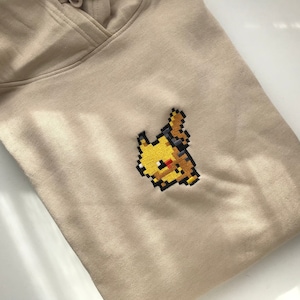 Pika Pixel Hoodie / Embroidery Hoodie