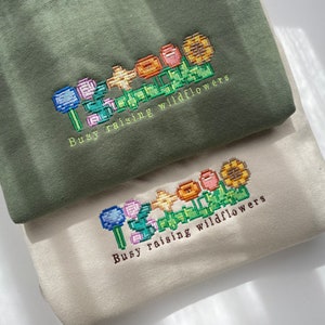 Wildflowers Stardew Valley Sweatshirt / Embroidery Sweatshirt Stardew Valley