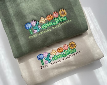 Wildflowers Stardew Valley Embroidered Sweatshirt