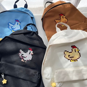 Mochila de Pollo Stardew Valley / Mochila de bordado