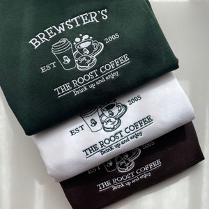 Brewster's The Roost Coffe ACNH Sweatshirt / Embroidery Sweatshirt ACNH