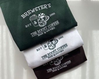 Brewster's The Roost Coffe ACNH Sudadera / Sudadera bordada ACNH