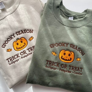 Jack Spooky Season ACNH Sweatshirt / Embroidery Sweatshirt ACNH