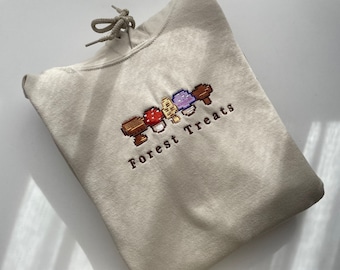 Mushrooms Forest Treats Stardew Valley Hoodie / Embroidery Hoodie
