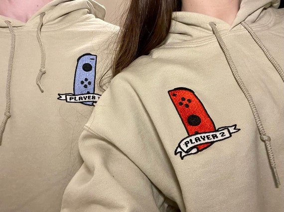 2 Hoodies Pack - Player 1 and Player 2 Switch Couples Hoodie / Embroidery  Hoodie - Etsy