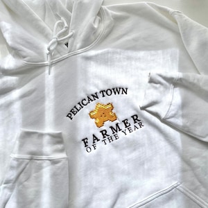 Pelican Town Farmer of the year Stardew Valley Hoodie / Embroidery Hoodie