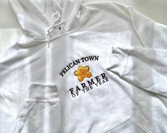 Pelican Town Farmer of the year Stardew Valley Hoodie / Embroidery Hoodie