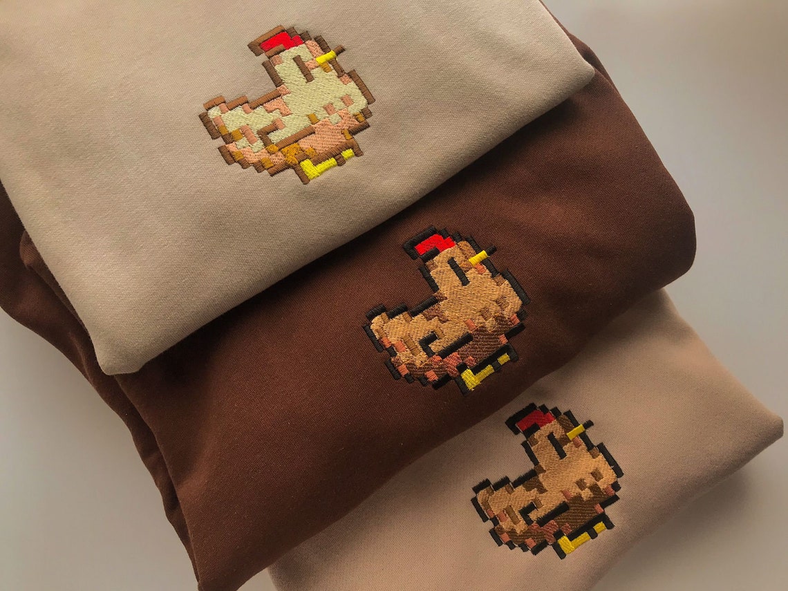 Chicken Stardew Valley Hoodie / Embroidery Hoodie Etsy
