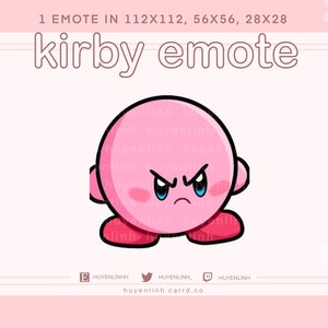 Kirby Angry Emote for Twitch/Discord