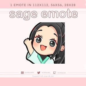 Sage Wave Emote for Twitch/Discord Valorant