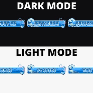 25x Twitch Ocean Wave Panels / Stream / Cute / Aesthetic / Kawaii ...