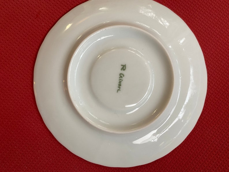 Vintage Richard Ginori Espresso Demitasse Cups Saucers White Etsy