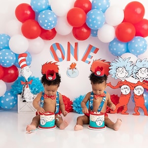 Twin 1 and Twin 2 Birthday Celebration Outfit.