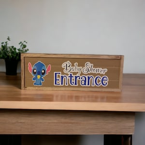Stitch Baby Shower Sign