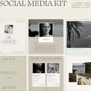 Paloma Social Media Kit | social media template | small business instagram templates | instagram content templates | minimalistic templates