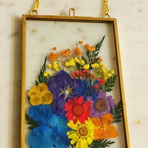 Pressed Flower Flower Wall Decor Hanging Frame Flower - Etsy