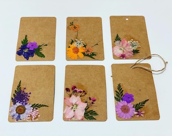 Pressed Flowers | Gift Tags | Gifts | Note Tags | Pack | Gift Giving | Embellishments