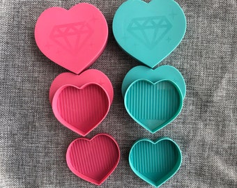 Heart Shape Diamond Painting Drill Tray.Diamond Painting Tool,Diamond Painting Kit,Diamond painting,Diamond Tray.