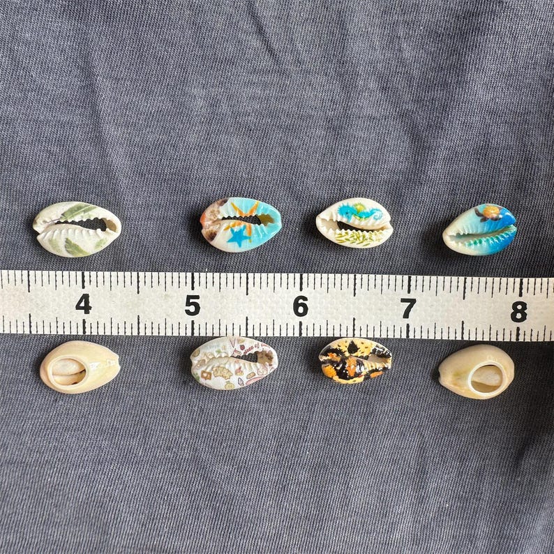 Printed Cowrie Shells: Natural Money Shell Beads for Crafting - Etsy