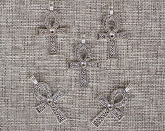 Egyptian Ankh Cross Charms: Zinc Alloy Pendants (1 1/2 Inch) - Etsy