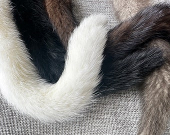 本物のミンクのしっぽ：柔らかい毛皮のアクセサリー、コスプレ用品（10