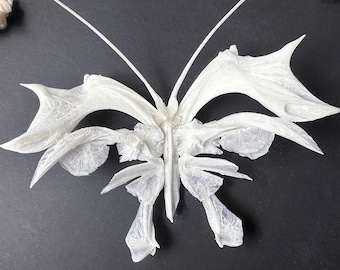 Bone Butterfly, Made from real deep-sea fish bones, including box.cottagecore,Vulture culture,Voodoo craft.Gift for man.Gift for woman