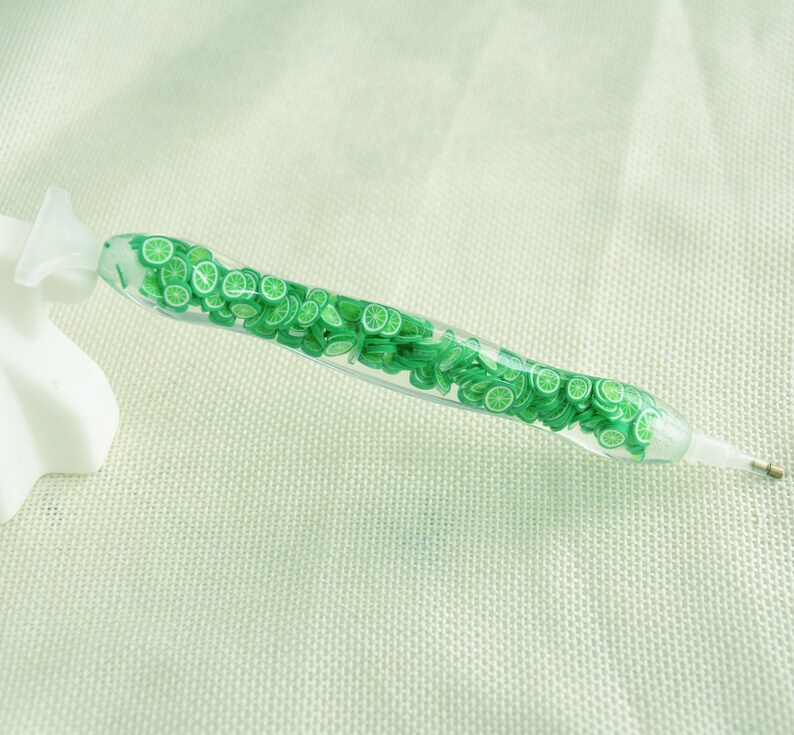 Handmade Resin Diamond Art Pen with 4 Tips & Correction Plate image 6