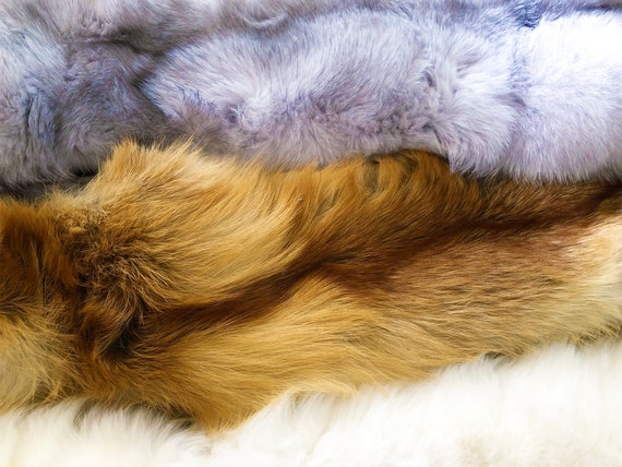 Tanned Genuine Fox Pelt: Extra Large Animal Fur Hide (50 Inch) - Etsy