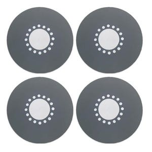17's Wheel Dust Covers, Dust Plates, Dust Shields, 8 Lug Universal, Set of 4