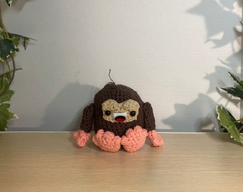 Crochet Sasquatch Plush | Handmade Bigfoot Doll, Cryptid Toy