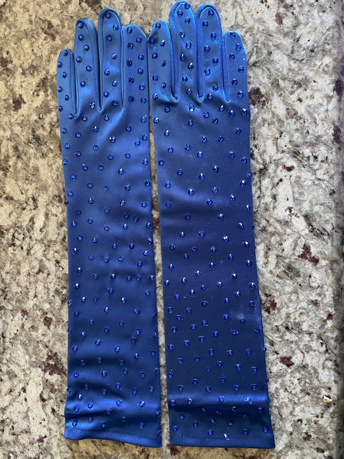 Classic Rhinestone Gloves Etsy