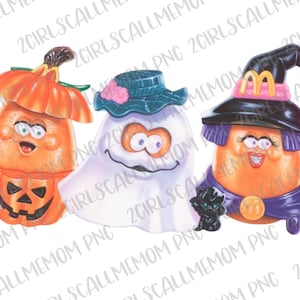 Halloween McNugget | happy meal pails | png | digital download | heat transfer | printable | vintage
