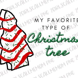 Torta dell&#39;albero di Natale / il mio tipo preferito di albero di Natale / download digitale pdf stampabile / piccola torta Debbie / stampa a sublimazione