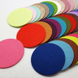 FELT coaster round 11-15-20 cm Ø many colors image 2