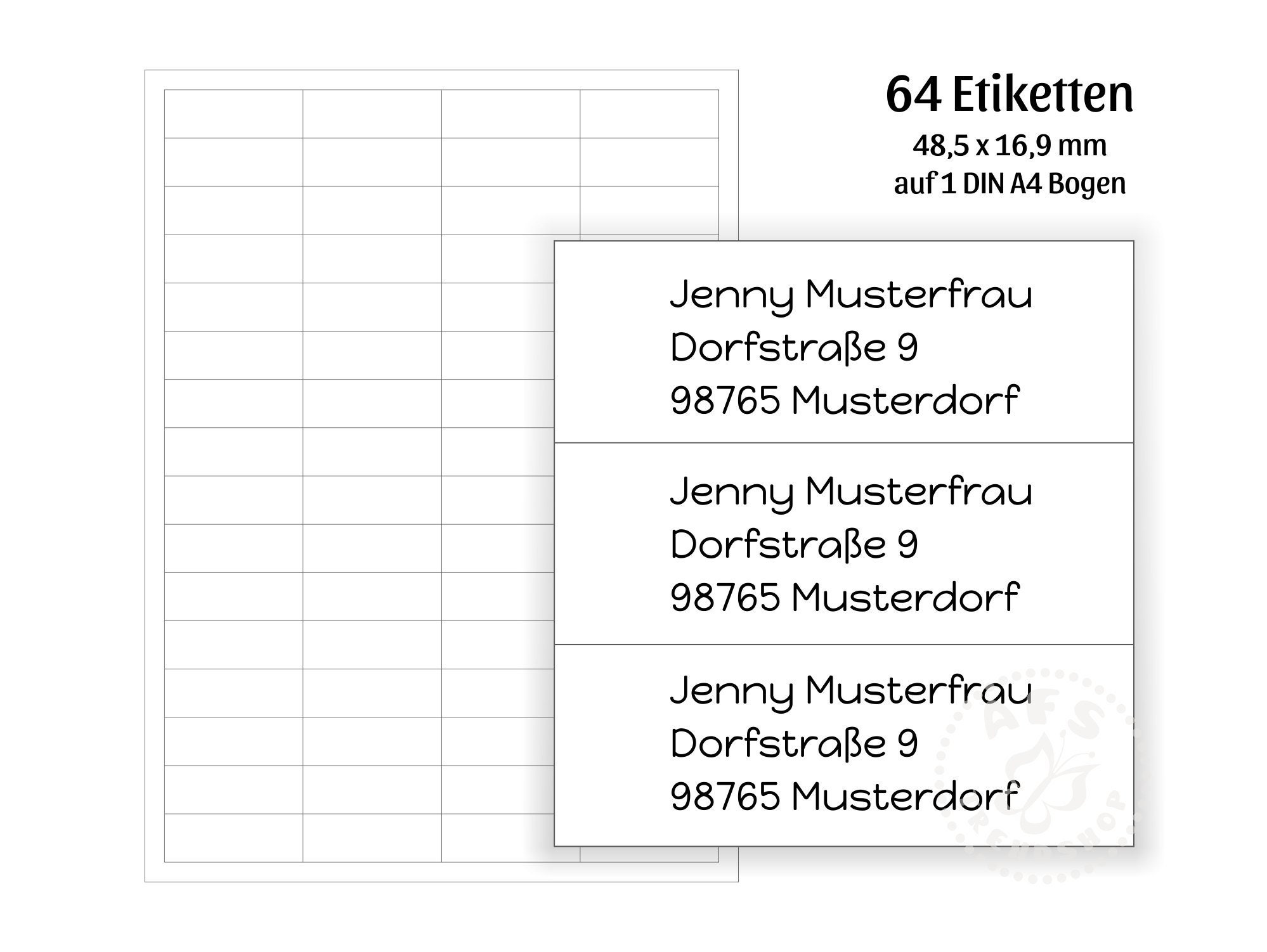 168 Adressaufkleber MAXI-Motiv Einzelrose Versandhaus Jung 168 Adressaufkleber MAXI-Motiv Einzelrose Versandhaus Jung