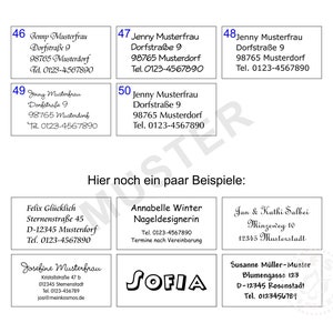 40 Adressaufkleber 48,5 x 25,4 mm mit Ihrem Text Bild 6