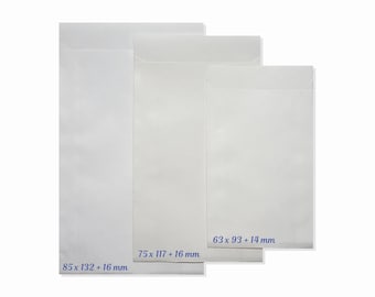 Paper flat bags Kraft paper white - 60 g/qm - size selection