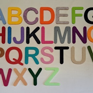26 Filz-Buchstaben-Alphabet-Großbuchstaben A bis Z
