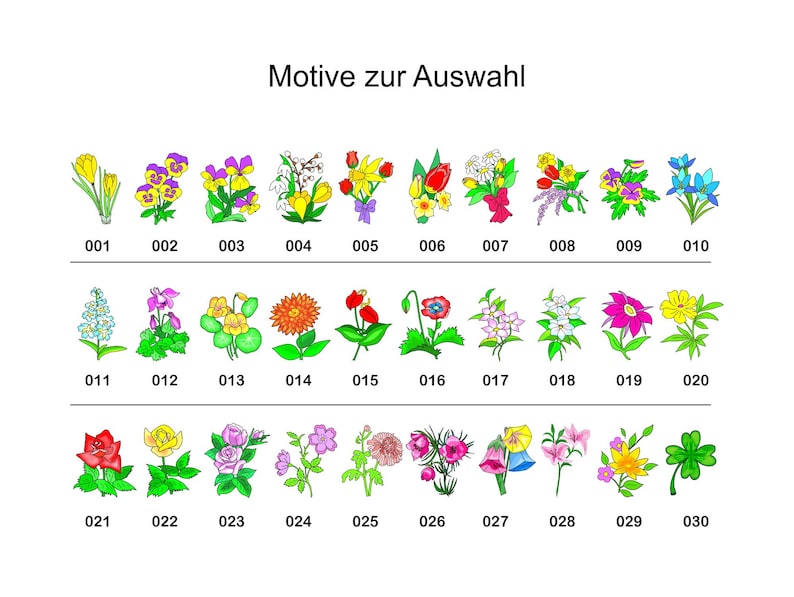 Adressaufkleber mit Motiv Blume und Ihrem Text Größe wählbar Bild 2