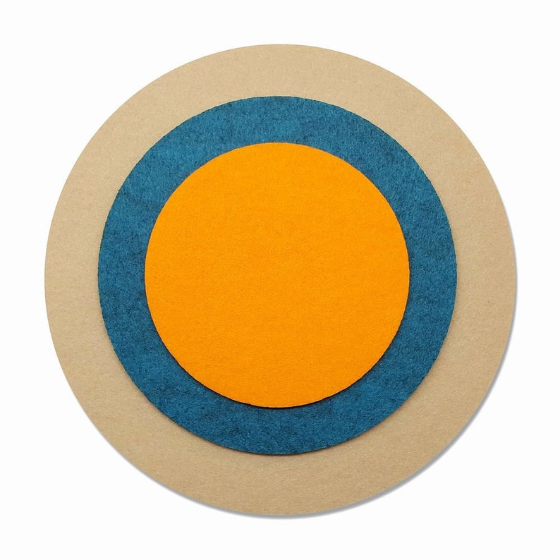 FELT coaster round 11-15-20 cm Ø many colors image 9