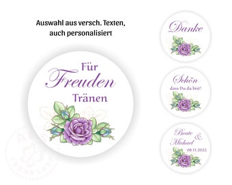 24 Aufkleber - Für Freudentränen, Danke und mehr (no.10)