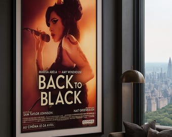 ORIGINAL POSTER – Film Back to black Amy Winehouse | 2024 Paris | 1,20 x 2,5m